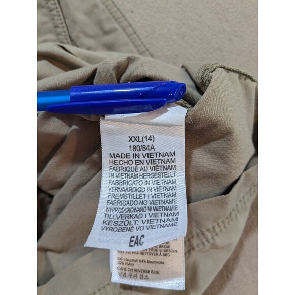 Marmot Light Weight Hiking Shorts Khaki Cotton Blend-Size 14  READ DESCRIPTION!! - Picture 11 of 12